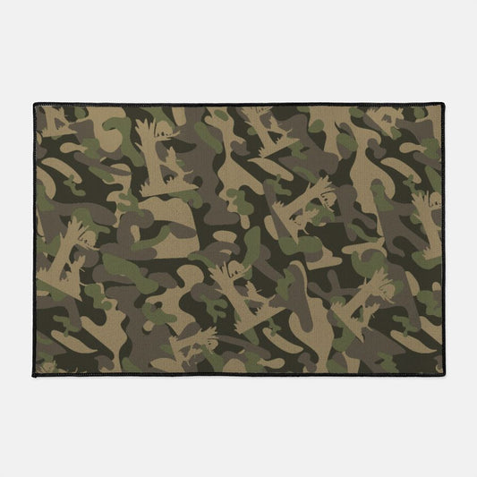 Coon Hunting Camo Floor Mat - 36"x24" - coonhoundin