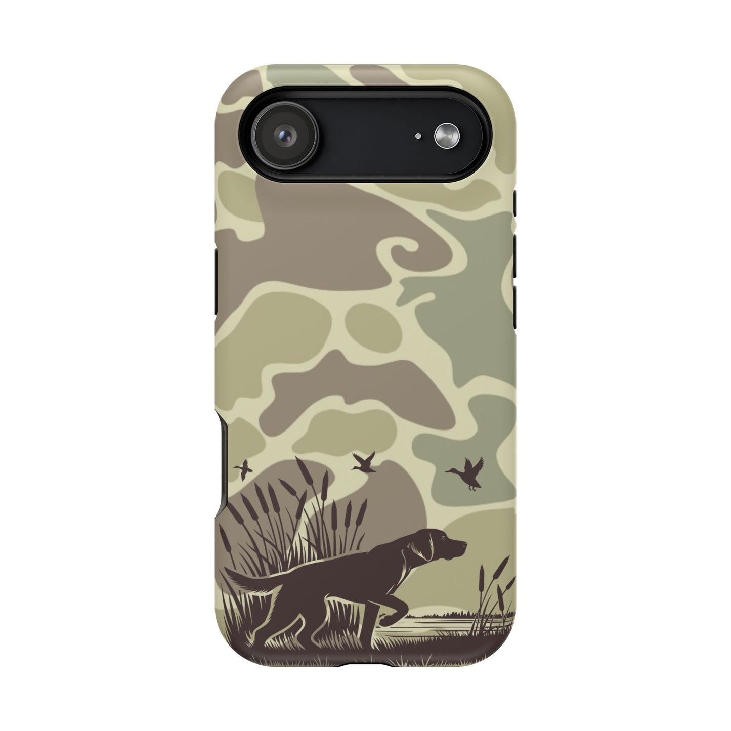 Camouflage Duck Hunting iPhone 17 Magnetic Tough Phone Case