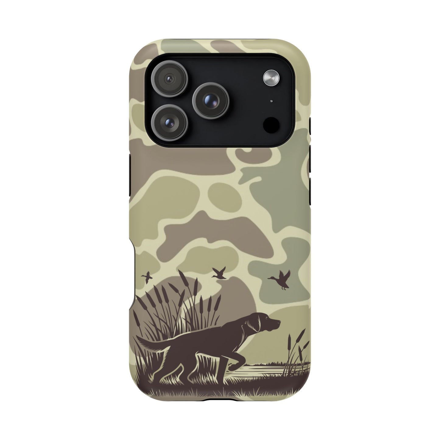 Camouflage Duck Hunting iPhone 17 Magnetic Tough Phone Case