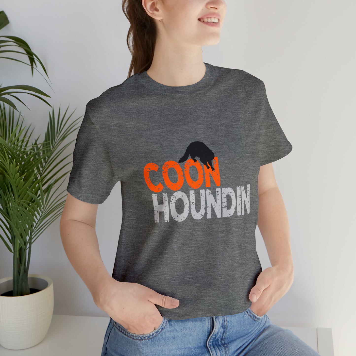 Coon Houndin Grunge Design Lightweight Tee - coonhoundin