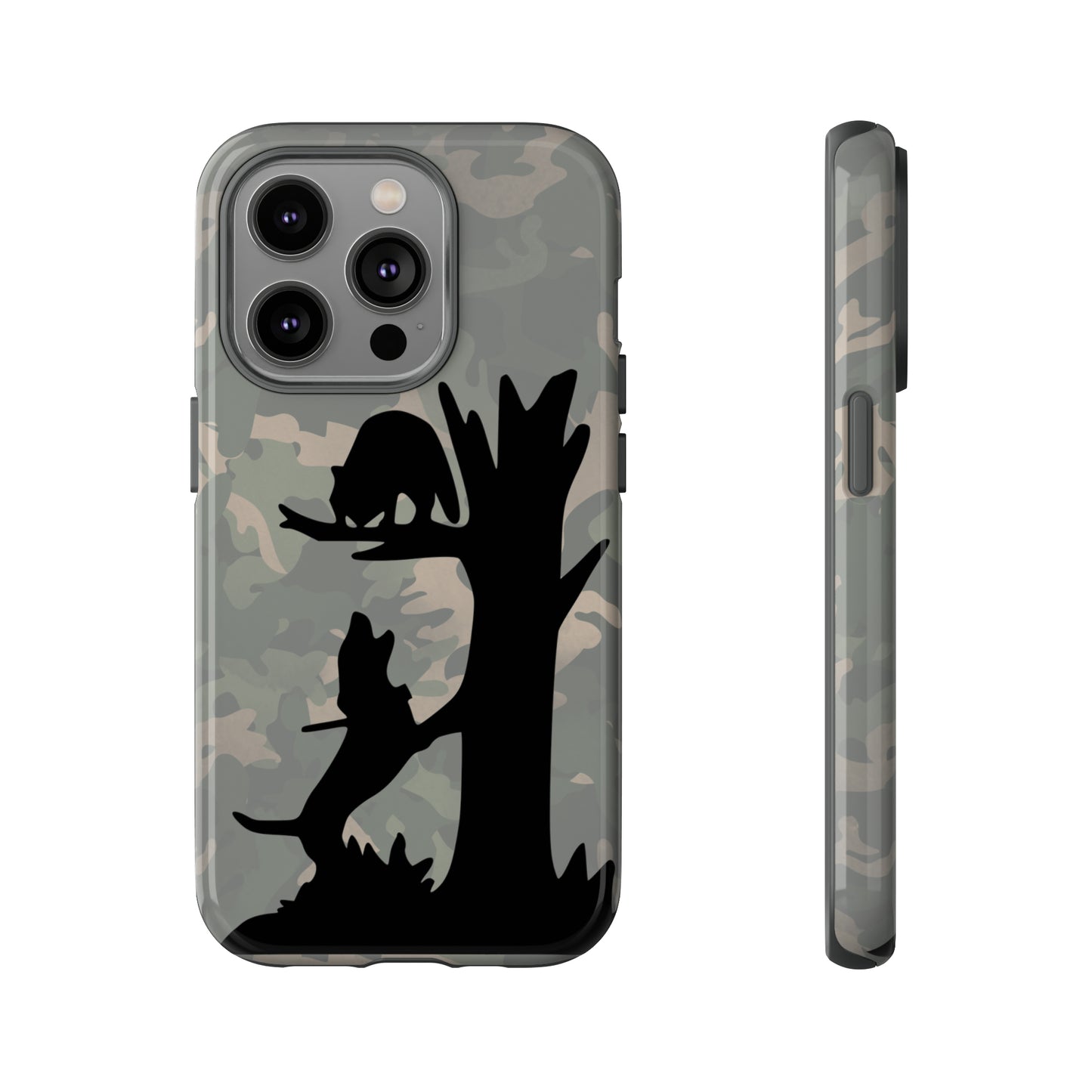 Treed Coon Vintage Camo Tough Cases for iPhone 14, 14 Pro, 14 Plus, 14 Pro Max - coonhoundin