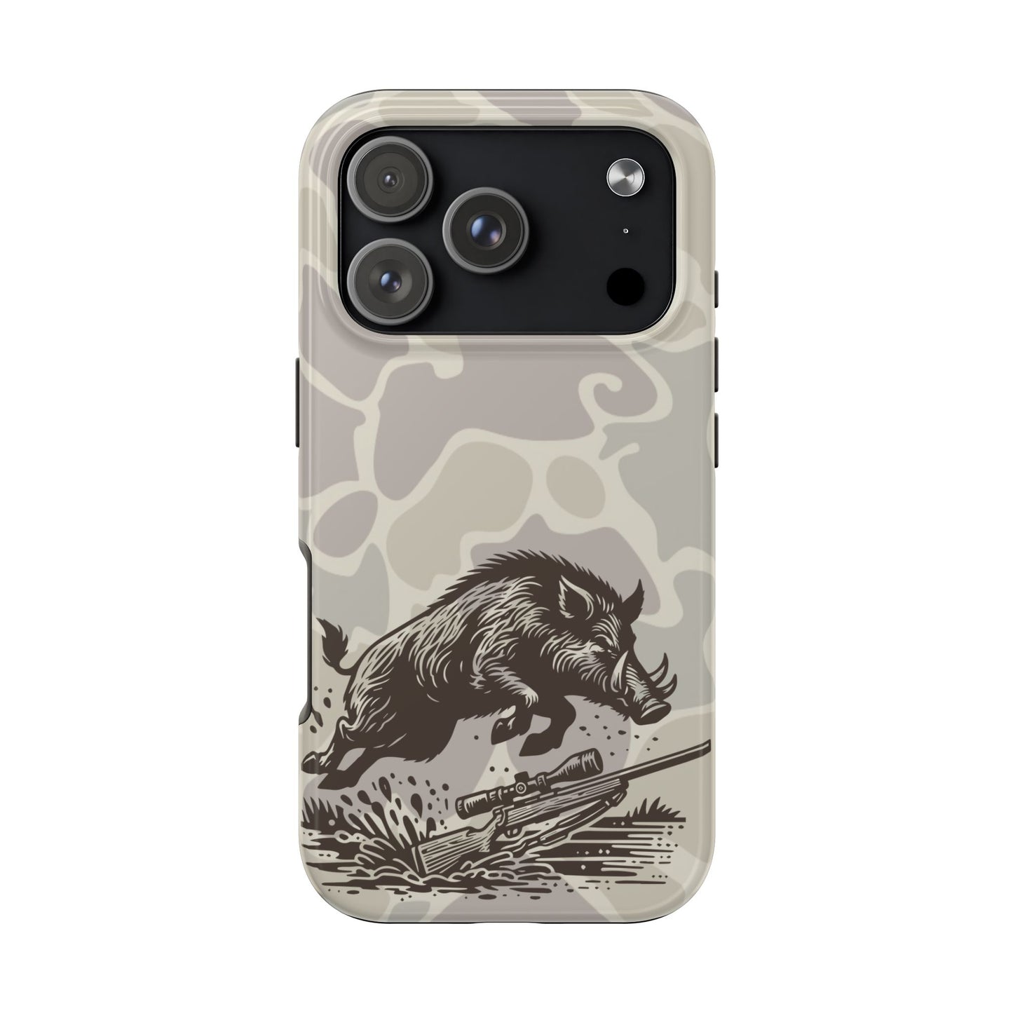 Rugged Hog Hunting iPhone 17 Tough Phone Case
