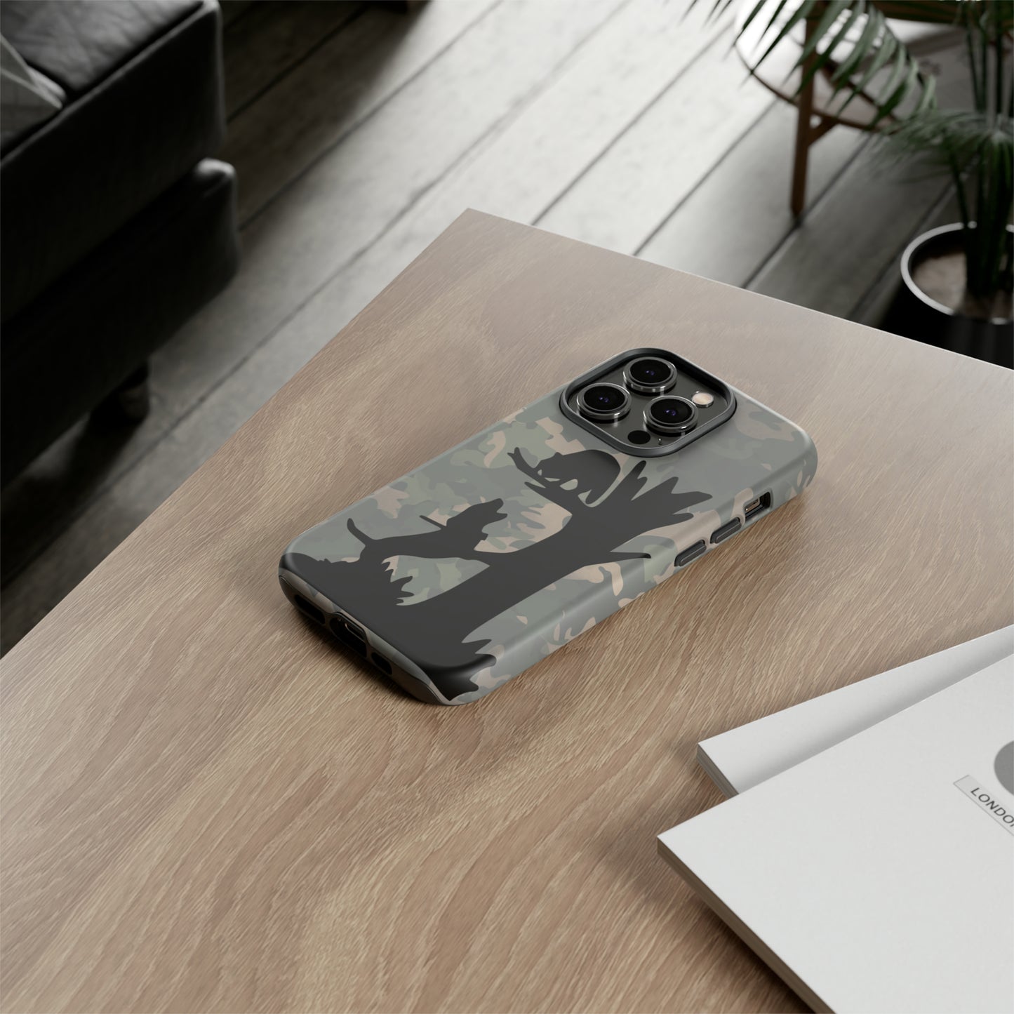 Treed Coon Vintage Camo Tough Cases for iPhone 14, 14 Pro, 14 Plus, 14 Pro Max - coonhoundin