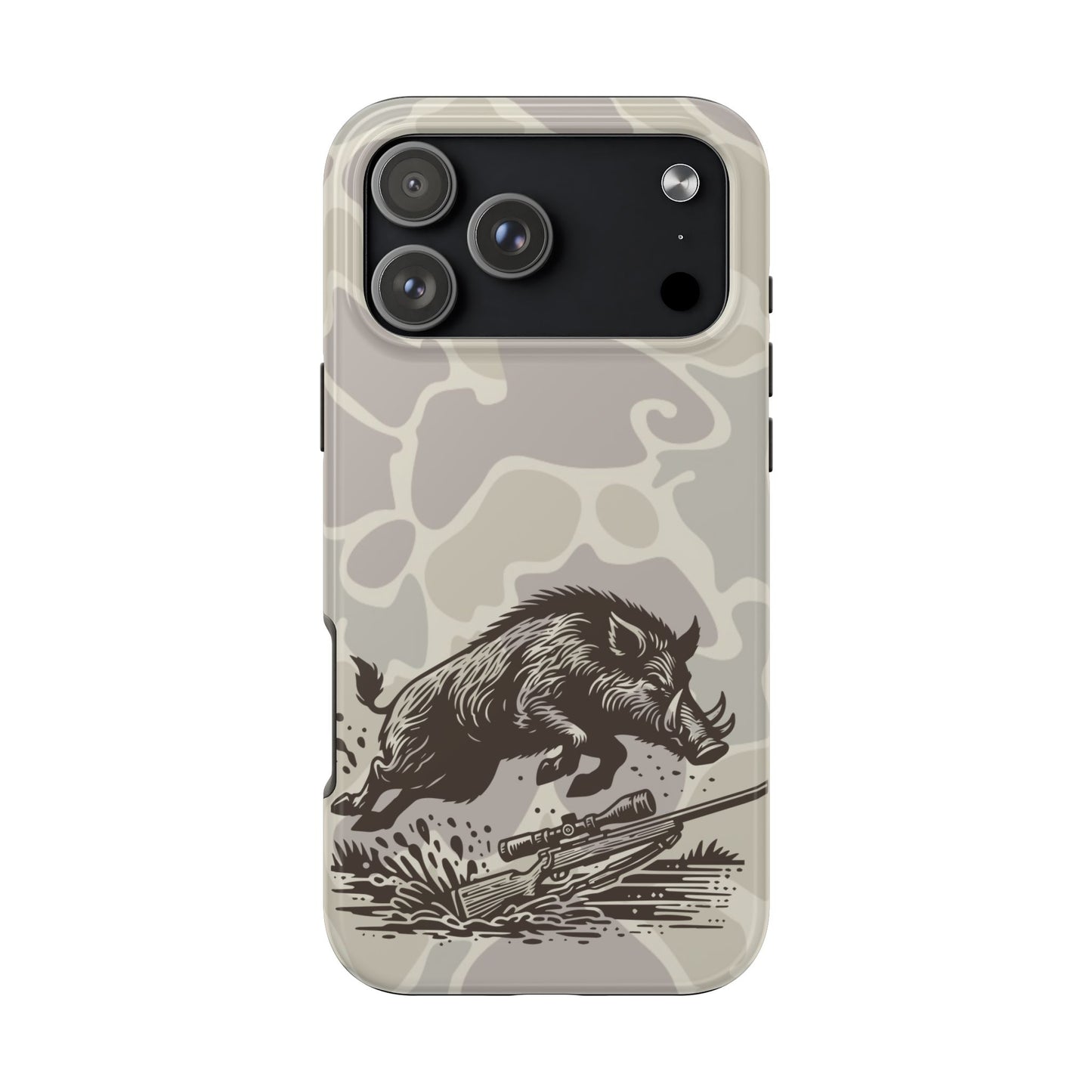 Rugged Hog Hunting iPhone 17 Tough Phone Case