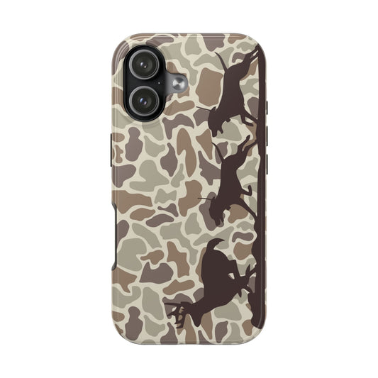Camo Hounds Chasing Deer iPhone 17, Air, Pro, Pro Max Tough Case - coonhoundin