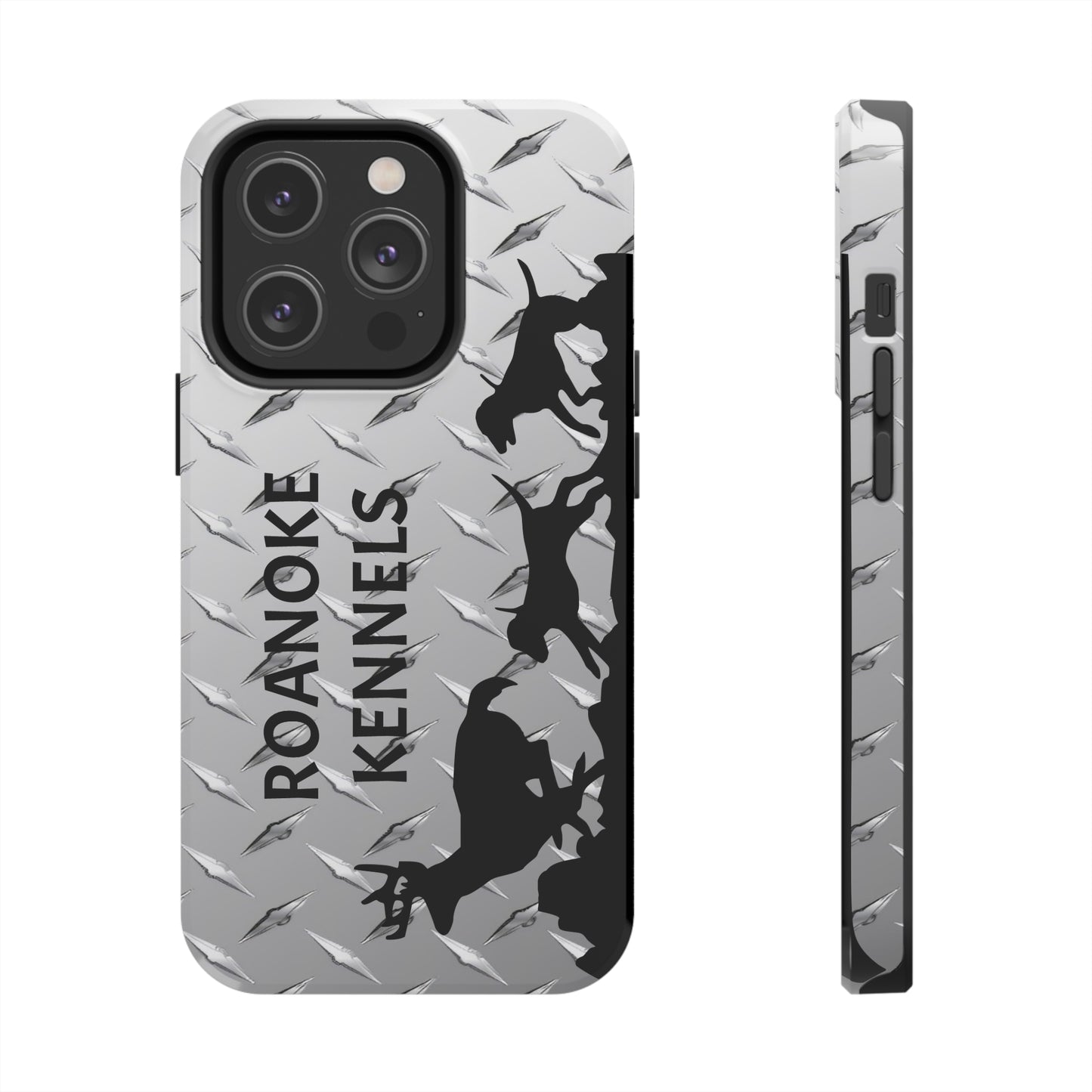 Custom Hounds Chasing Deer Tough Phone Case for iPhone 14, Pro, Plus, Pro Max - coonhoundin