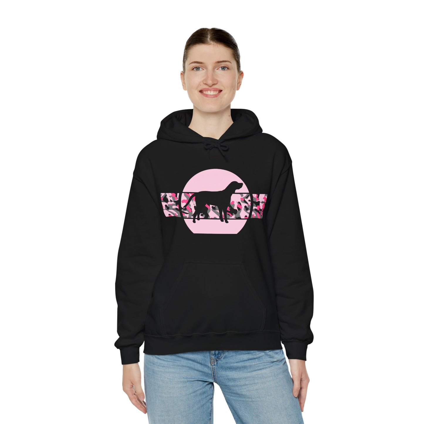 Hound Pink Camo Unisex Hooded Sweatshirt - coonhoundin