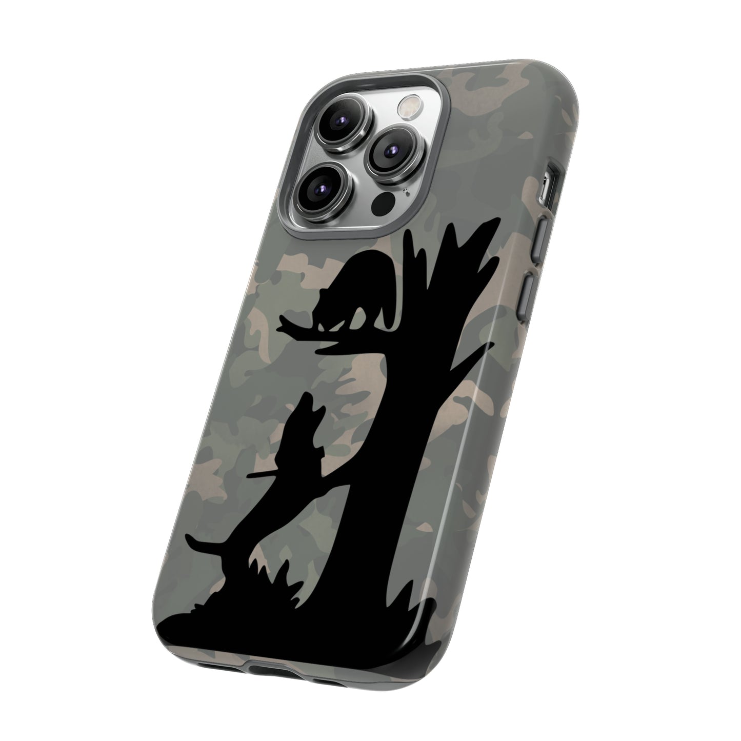 Treed Coon Vintage Camo Tough Cases for iPhone 14, 14 Pro, 14 Plus, 14 Pro Max - coonhoundin