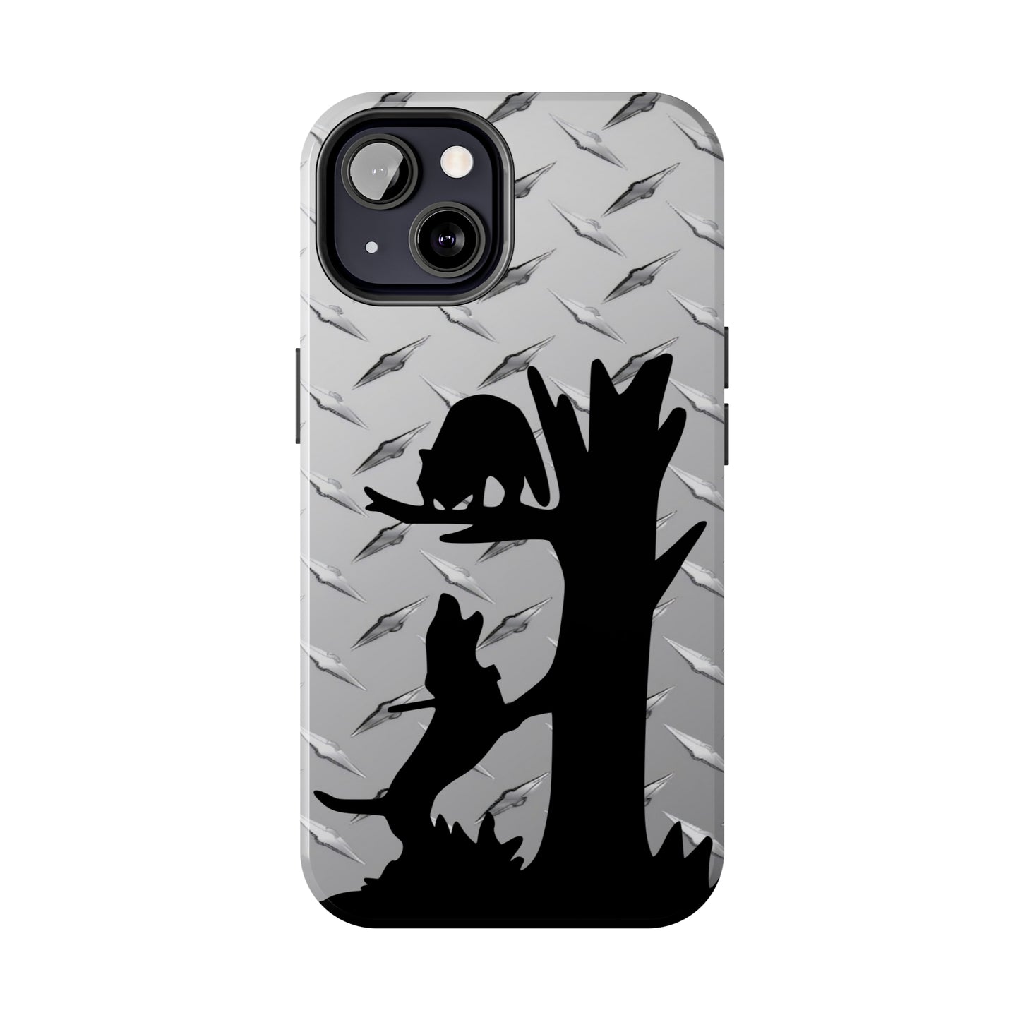 Tough Phone Case for iPhone 13, Pro, Mini, Pro Max Diamond Plate Coon Hunting - coonhoundin