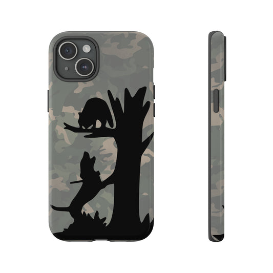 Treed Coon Vintage Camo Tough Cases for iPhone 15, 15 Pro, 15 Plus, 15 Pro Max - coonhoundin