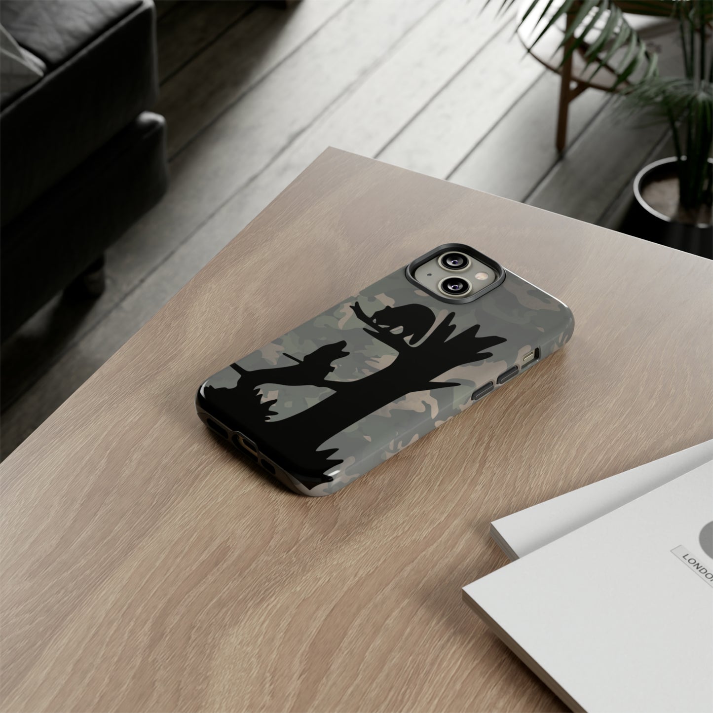 Treed Coon Vintage Camo Tough Cases for iPhone 14, 14 Pro, 14 Plus, 14 Pro Max - coonhoundin