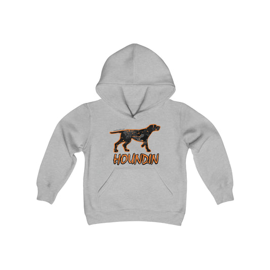 Youth Hound Hooded Sweatshirt - coonhoundin
