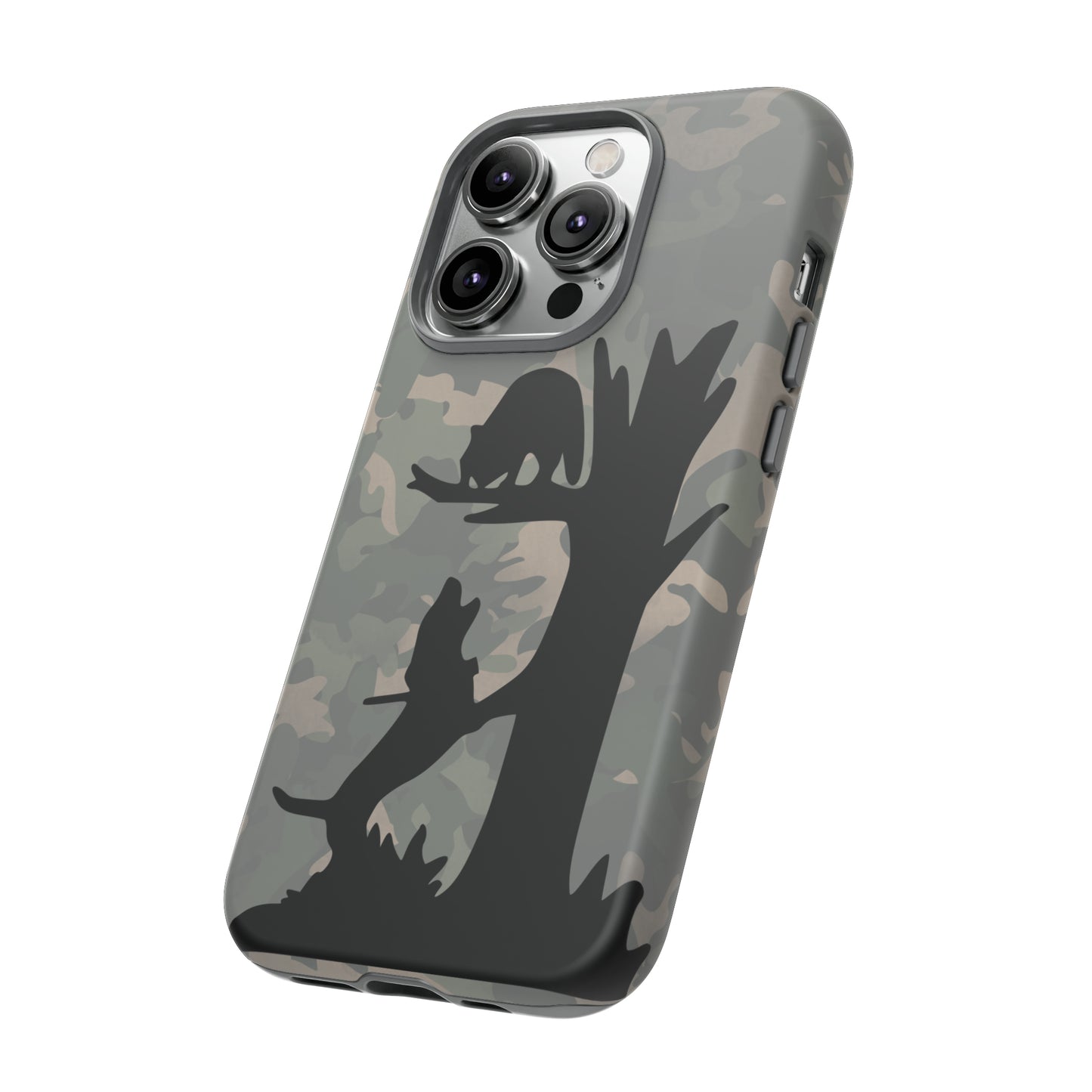 Treed Coon Vintage Camo Tough Cases for iPhone 14, 14 Pro, 14 Plus, 14 Pro Max - coonhoundin