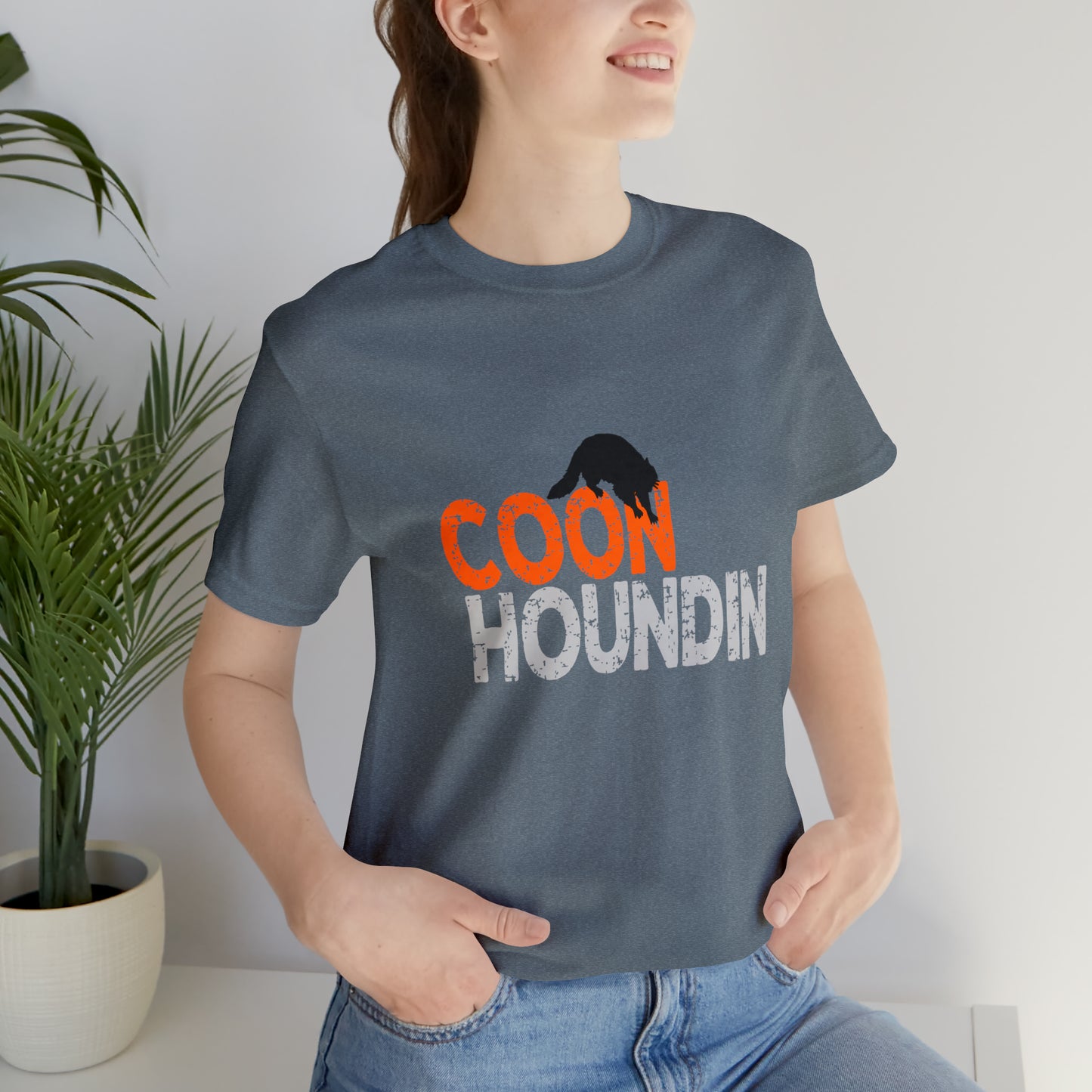 Coon Houndin Grunge Design Lightweight Tee - coonhoundin