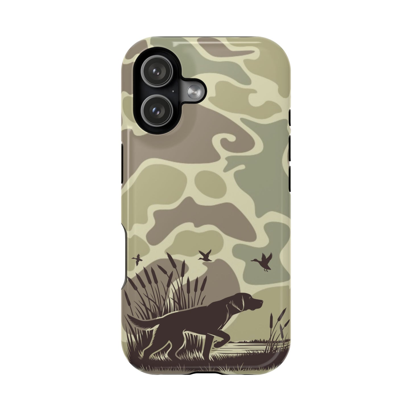 Camouflage Duck Hunting iPhone 17 Magnetic Tough Phone Case