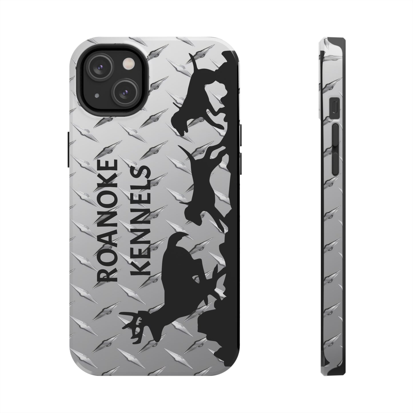 Custom Hounds Chasing Deer Tough Phone Case for iPhone 14, Pro, Plus, Pro Max - coonhoundin