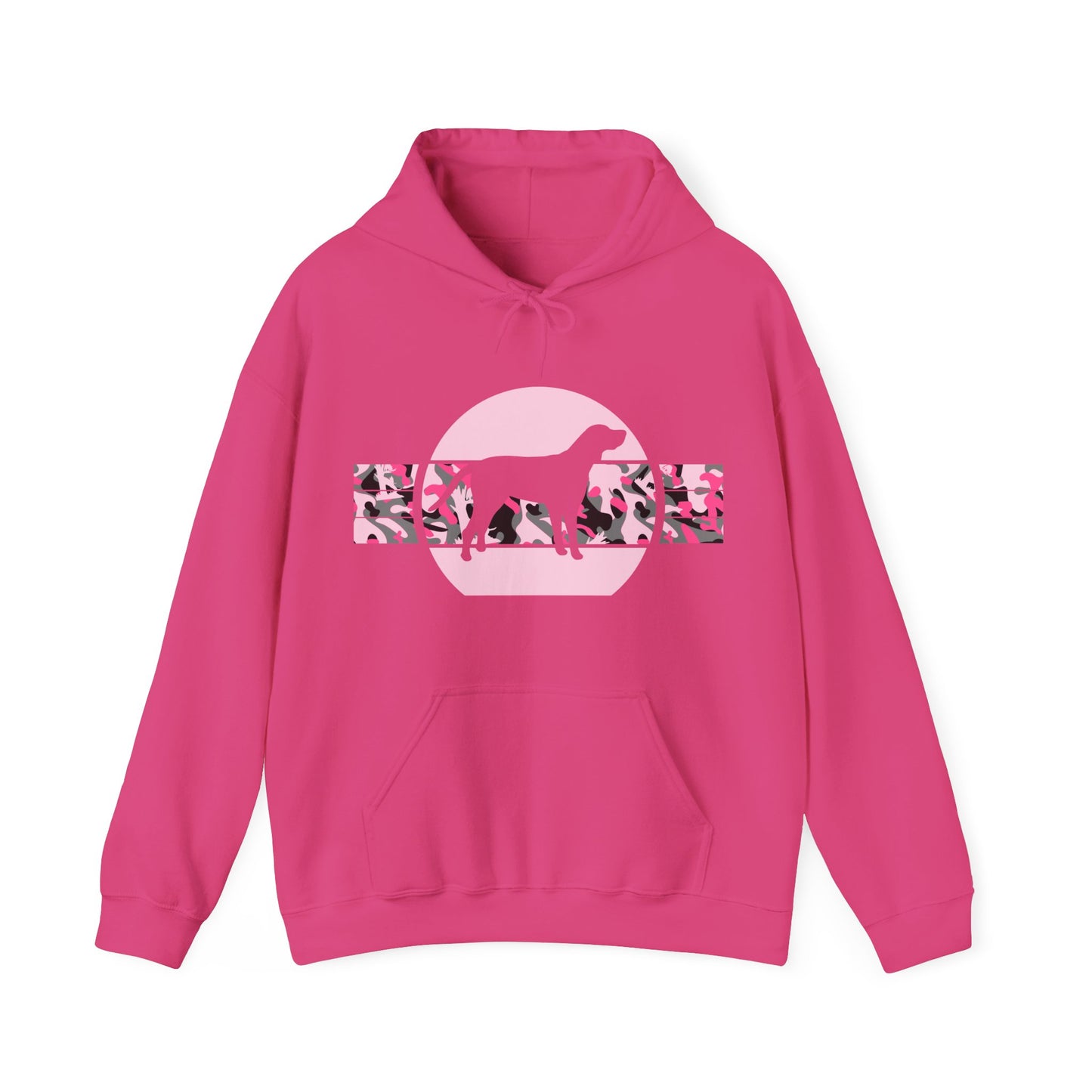 Hound Pink Camo Unisex Hooded Sweatshirt - coonhoundin