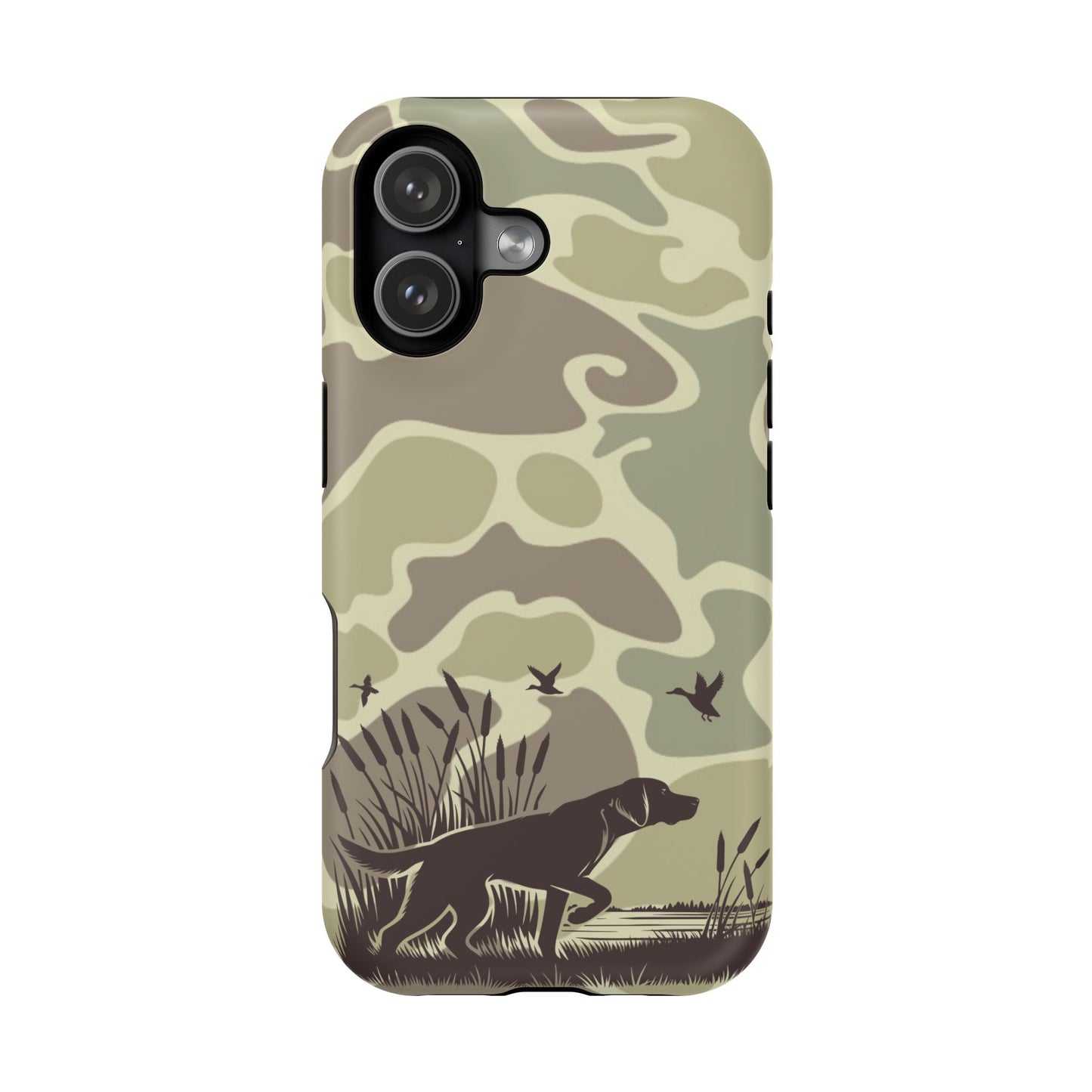 Camouflage Duck Hunting iPhone 17 Magnetic Tough Phone Case