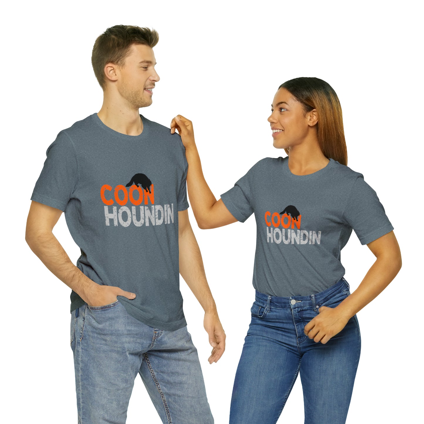 Coon Houndin Grunge Design Lightweight Tee - coonhoundin