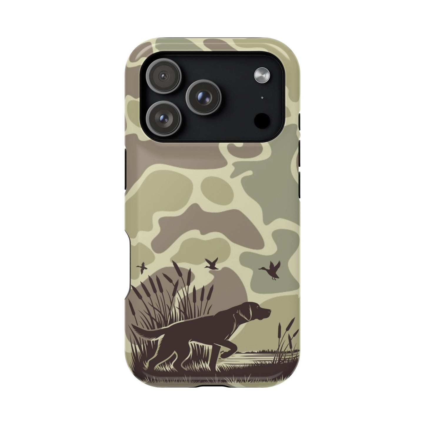 Camouflage Duck Hunting iPhone 17 Magnetic Tough Phone Case