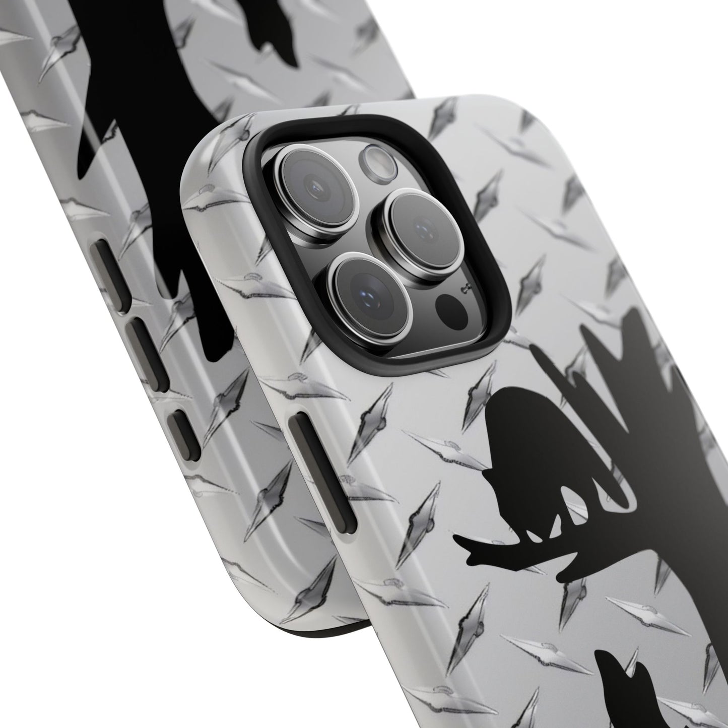 Treed Coon Hunting Diamond Plate iPhone 16 Tough Phone Cases - coonhoundin