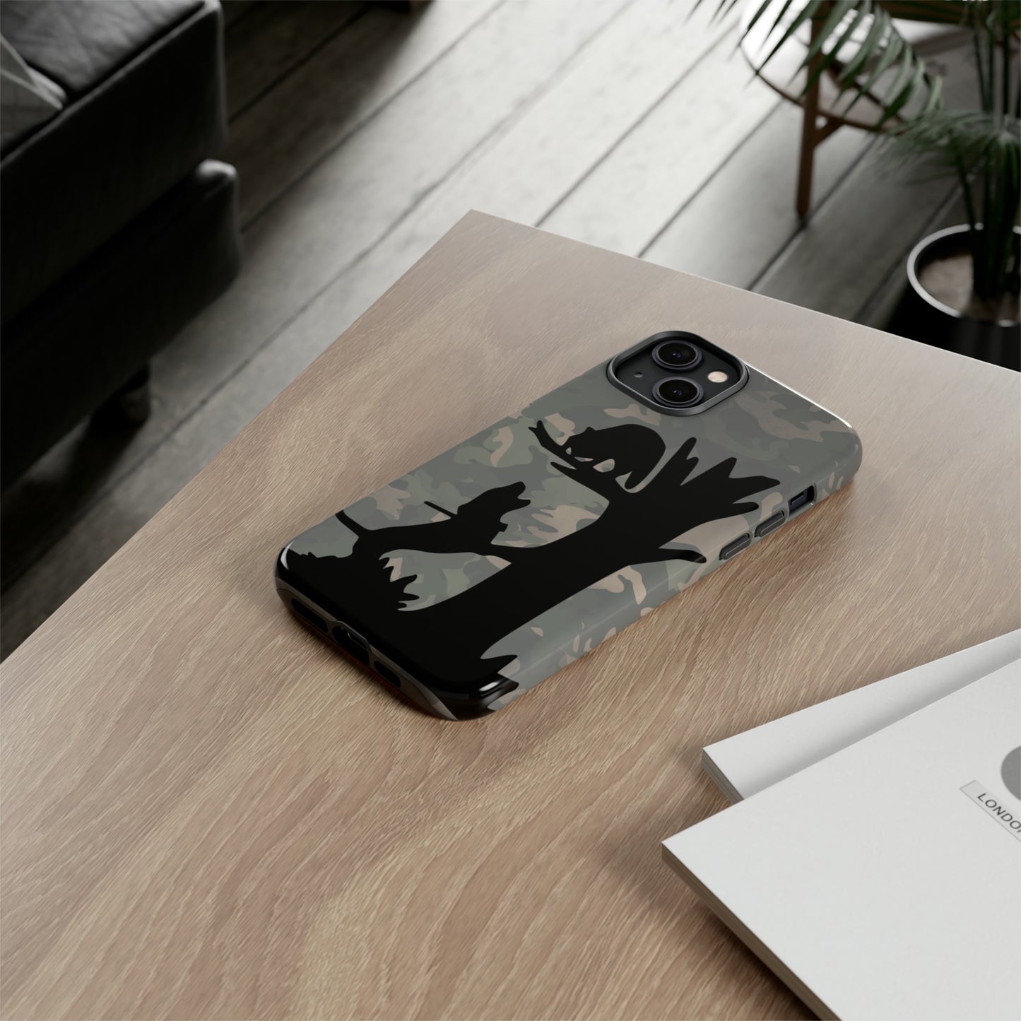 Treed Coon Vintage Camo Tough Cases for iPhone 14, 14 Pro, 14 Plus, 14 Pro Max - coonhoundin