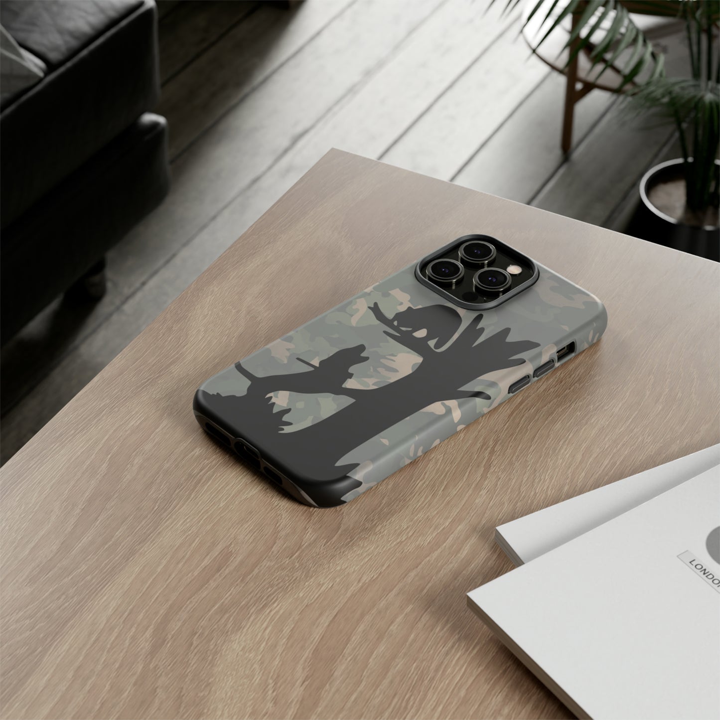 Treed Coon Vintage Camo Tough Cases for iPhone 14, 14 Pro, 14 Plus, 14 Pro Max - coonhoundin