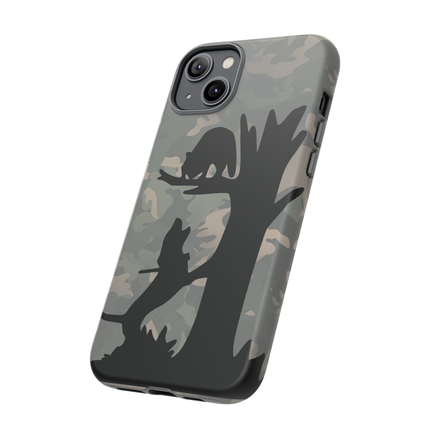 Treed Coon Vintage Camo Tough Cases for iPhone 14, 14 Pro, 14 Plus, 14 Pro Max - coonhoundin