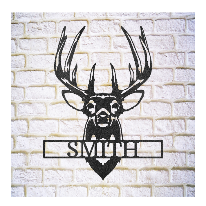 Buck Mount Steel Sign Customized - coonhoundin