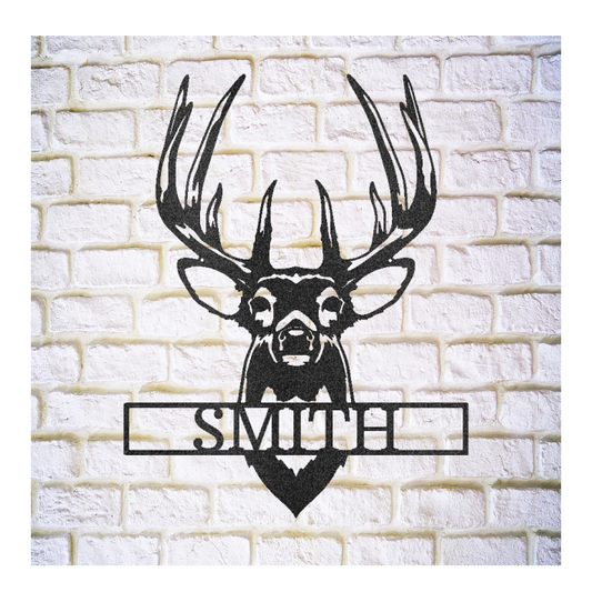Buck Mount Steel Sign Customized - coonhoundin