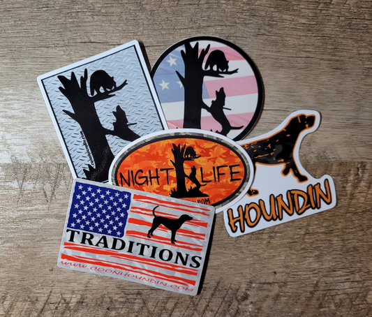 Coon Hunting Waterproof Sticker Set - coonhoundin