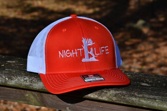 Night Life Coon Hunting Richardson Snapback Mesh Trucker Hat - coonhoundin
