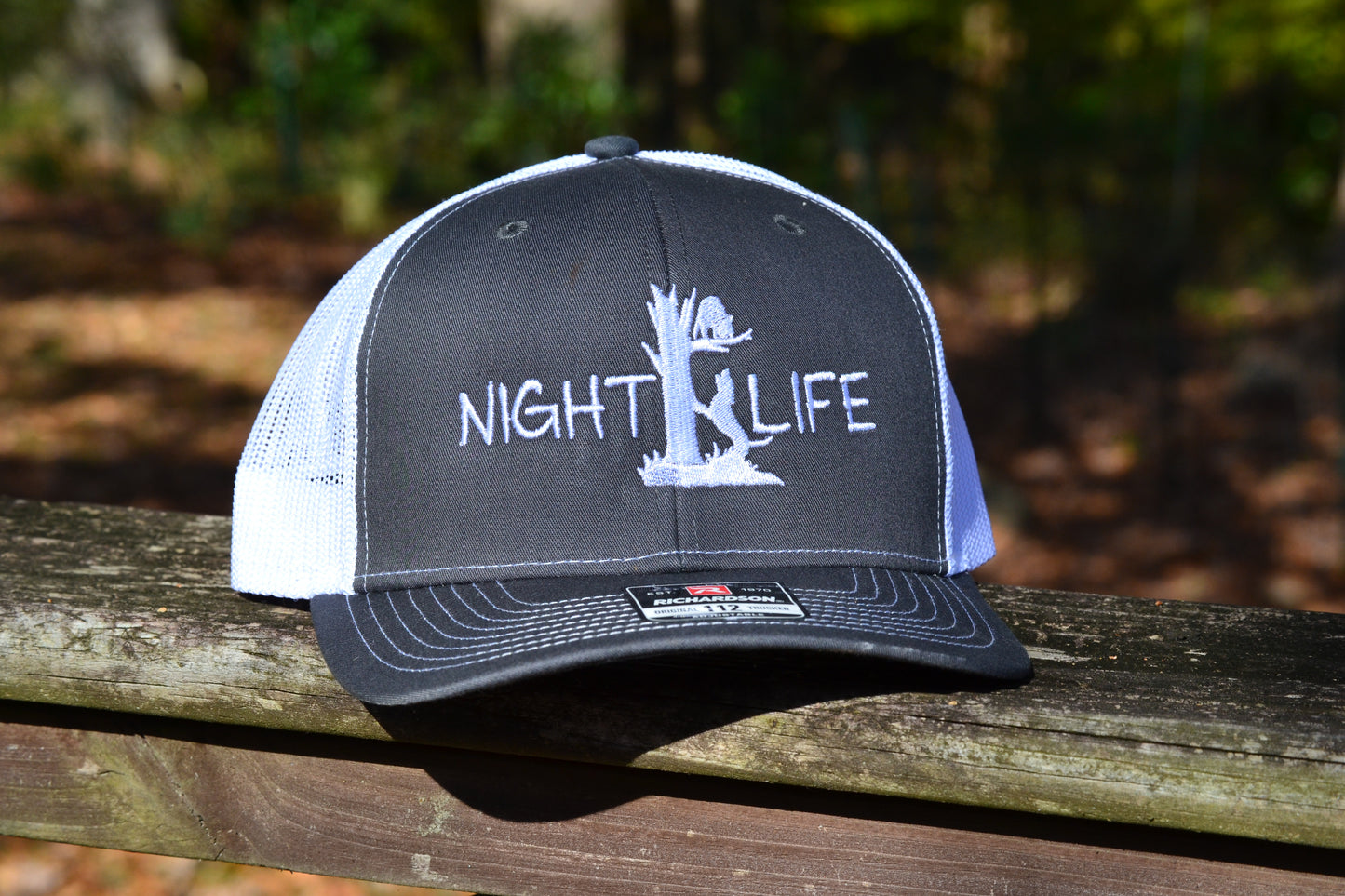 Night Life Coon Hunting Richardson Snapback Mesh Trucker Hat - coonhoundin