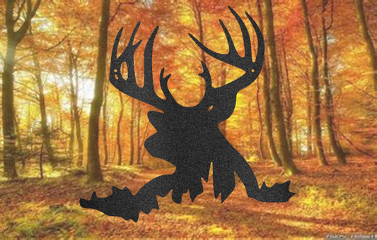 Deer Head Steel Sign - coonhoundin