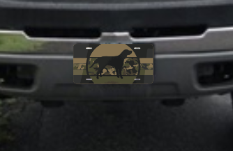 Coonhound Camo Hunting License Plate - coonhoundin