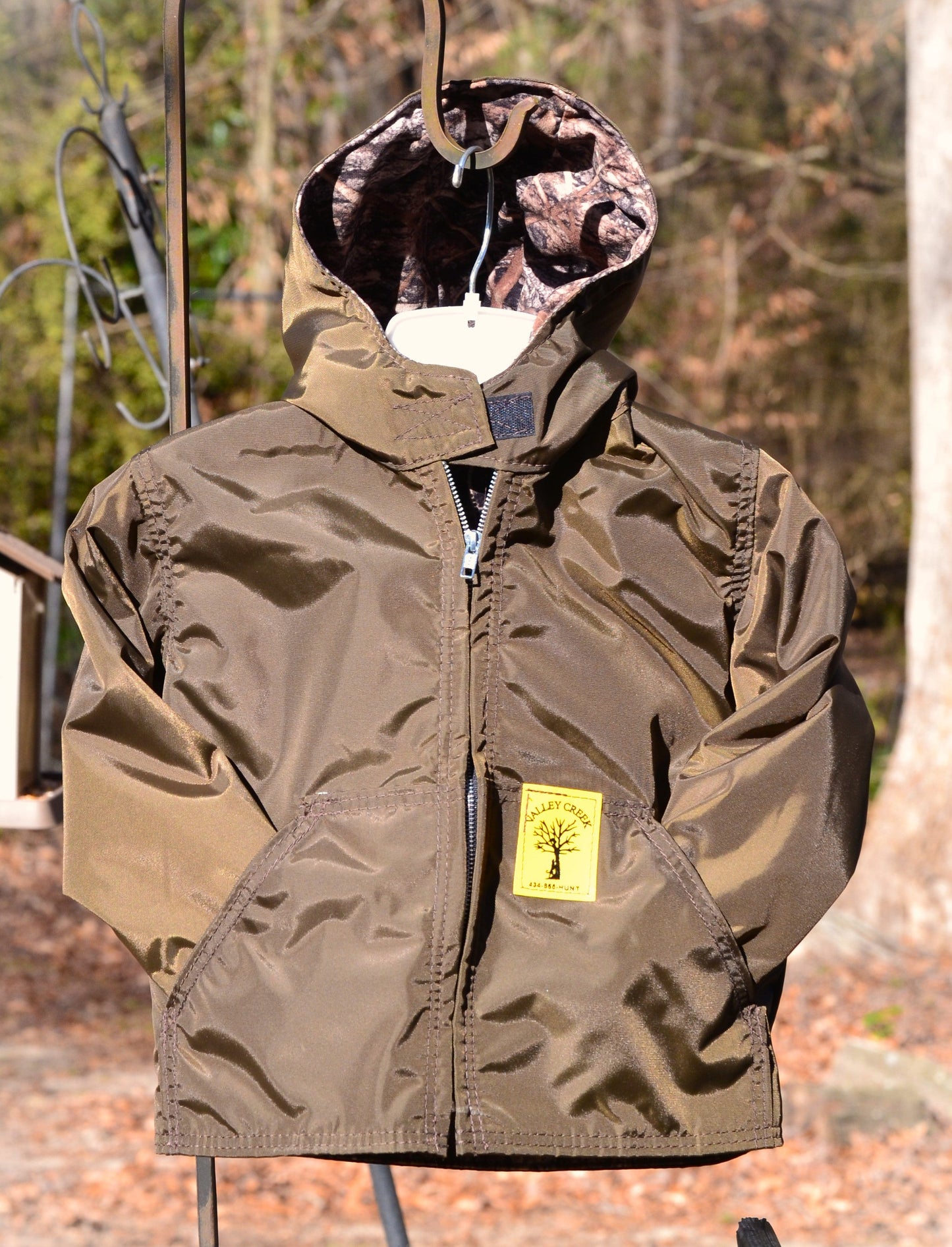 Adult Camo Lined Briaproof Nylon Jacket - coonhoundin