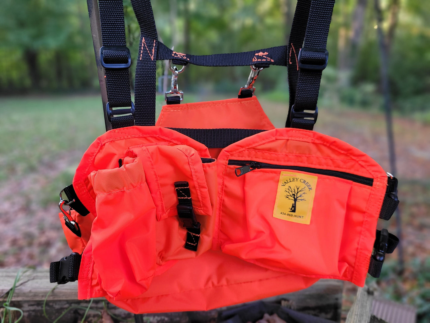 Youth Adjustable Hunting Vest with Detachable Game Bag - coonhoundin