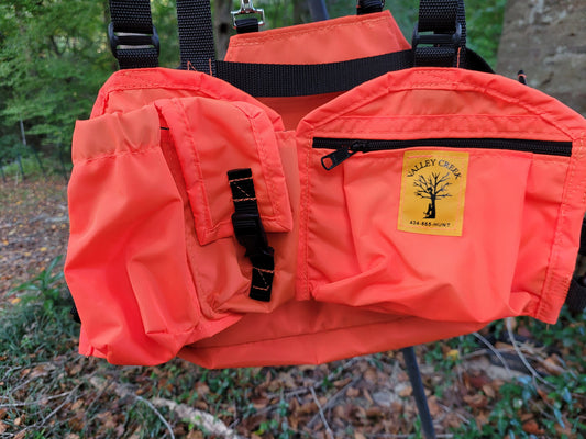 Youth Adjustable Hunting Vest with Detachable Game Bag - coonhoundin