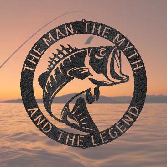 Bass Fishing Custom Sign - coonhoundin