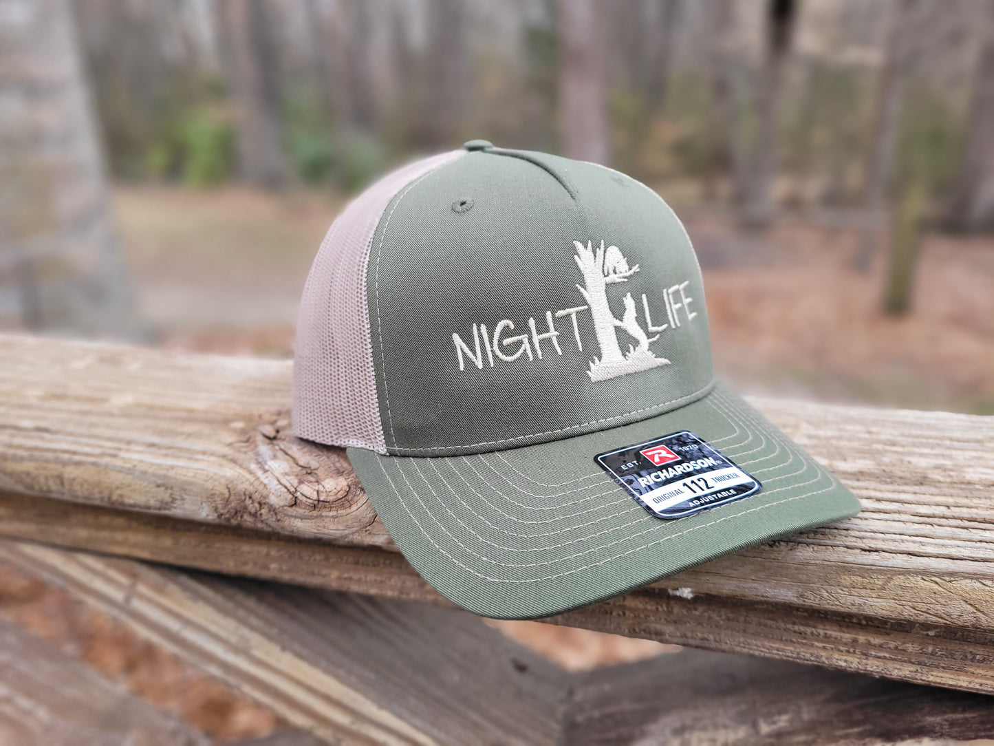 Night Life Coon Hunting Richardson Snapback Mesh Trucker Hat