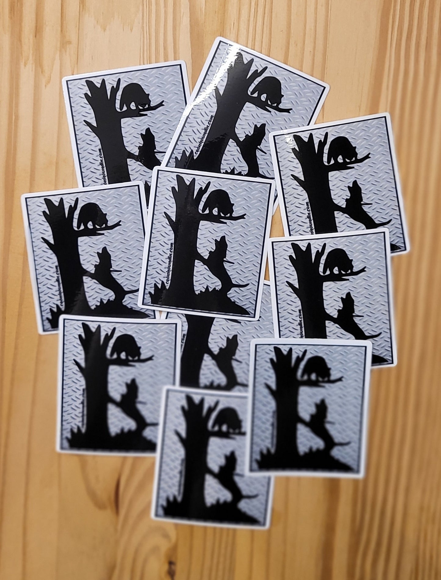 Coon Hunting Hounds Treeing Coon Waterproof Sticker