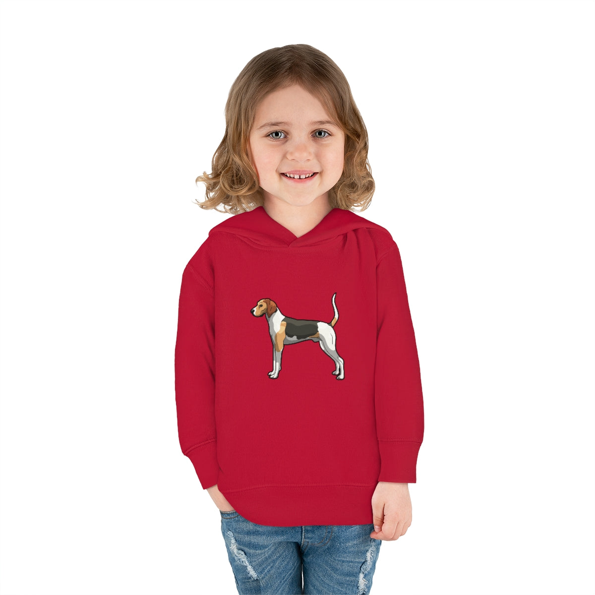 Coonhound Toddler Pullover Fleece Hoodie - coonhoundin