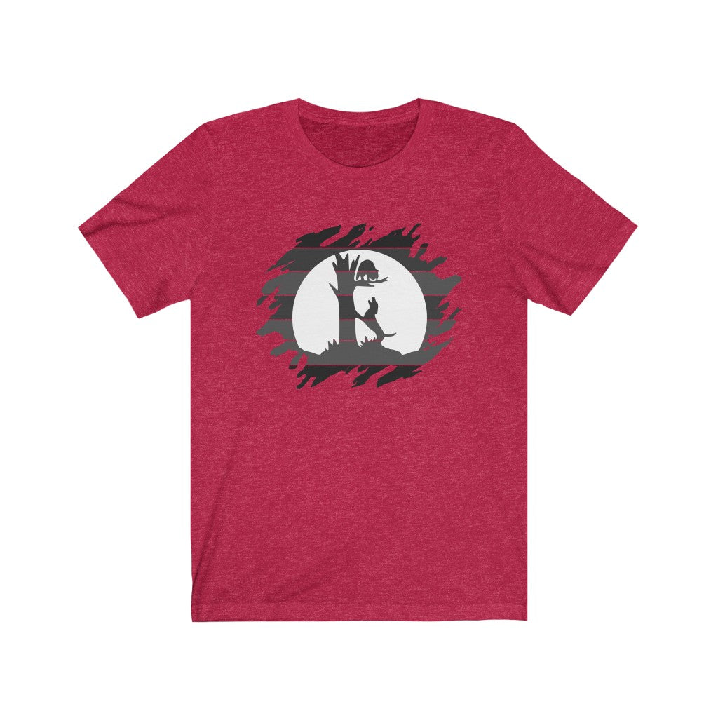 Treed Coon Moon Unisex Jersey Short Sleeve Tee - coonhoundin