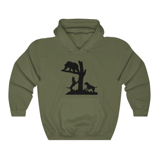 Bear Hunting Unisex Hooded Sweatshirt - coonhoundin