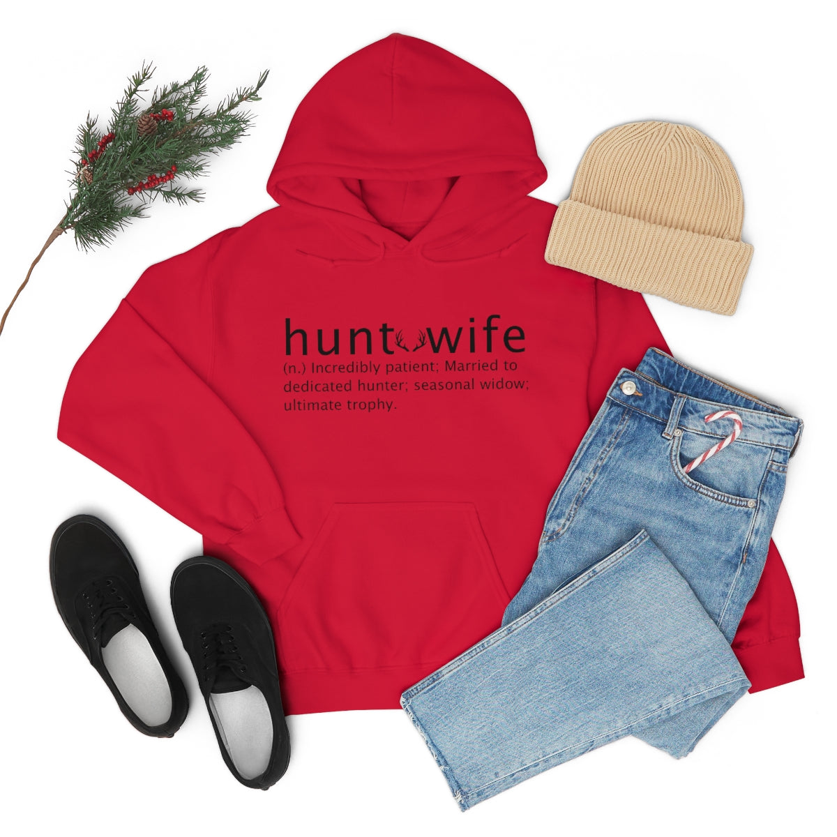 Hunt Wife Unisex Hooded Sweatshirt - coonhoundin