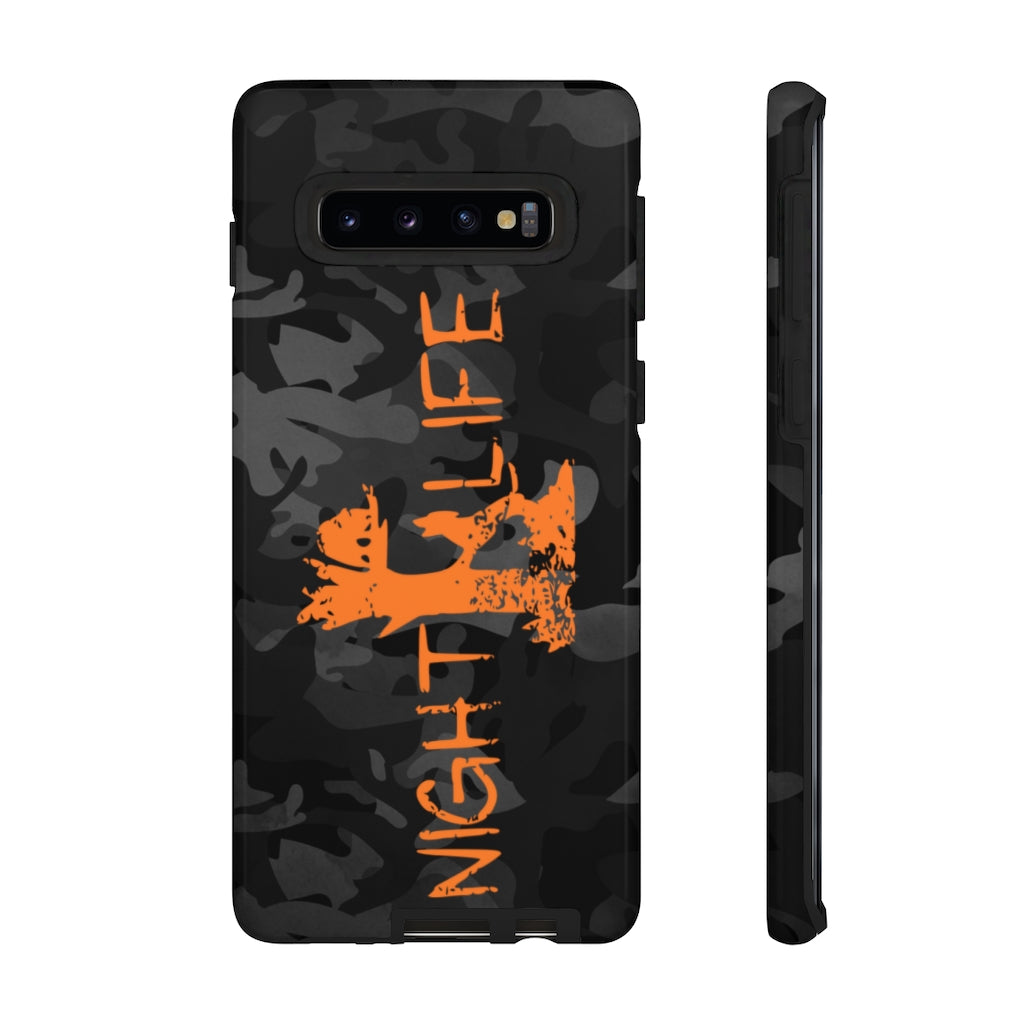Night Life Black Camo Samsung Phone Cases - coonhoundin