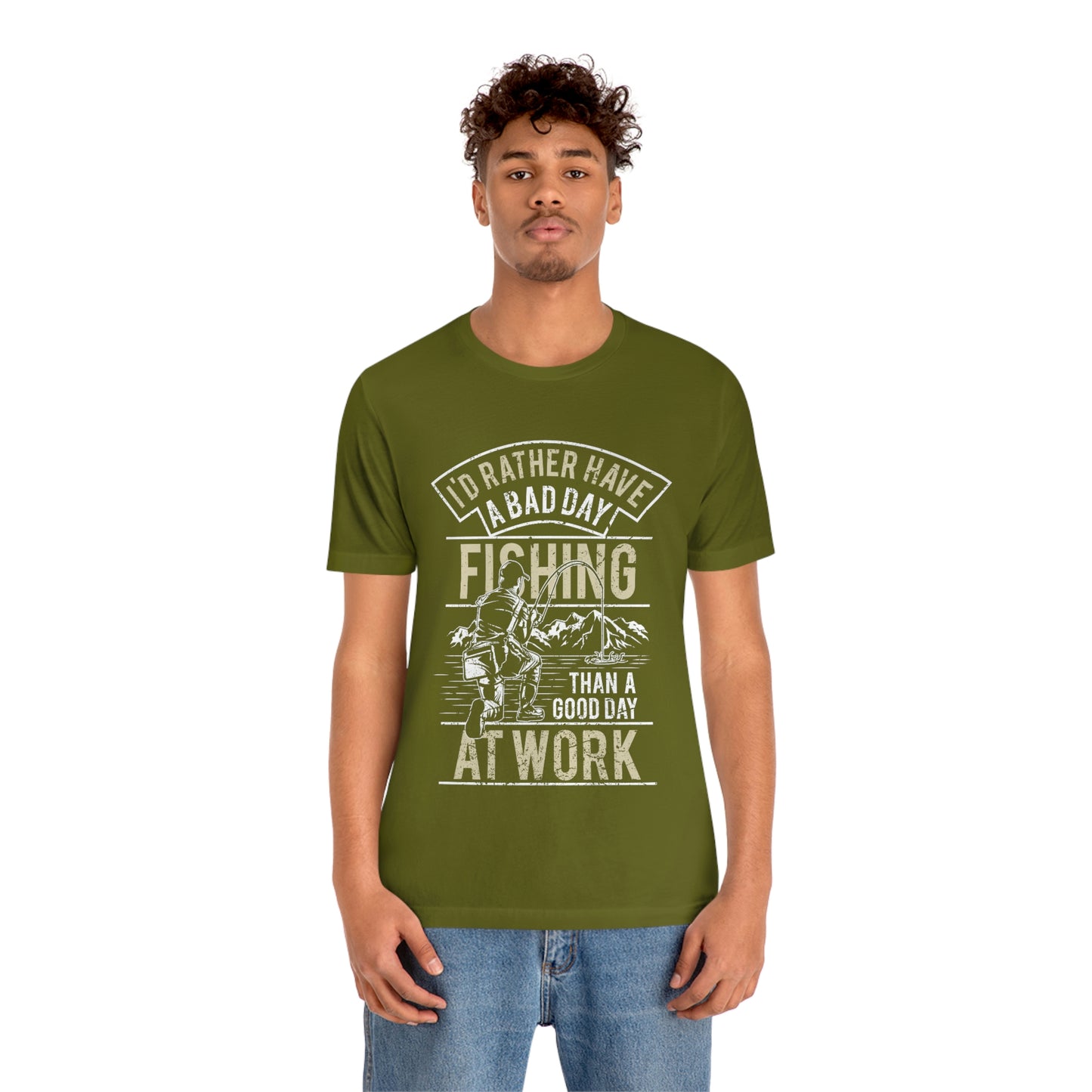 Fishing Better Than Work Unisex Jersey Short Sleeve Tee - coonhoundin