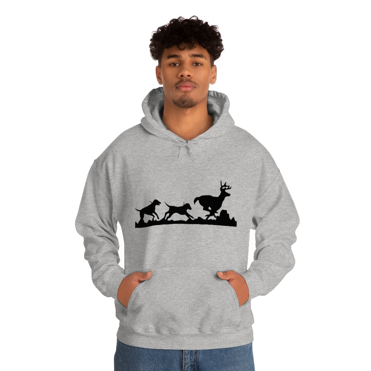 Hounds Chasing Deer Unisex Hooded Sweatshirt - coonhoundin