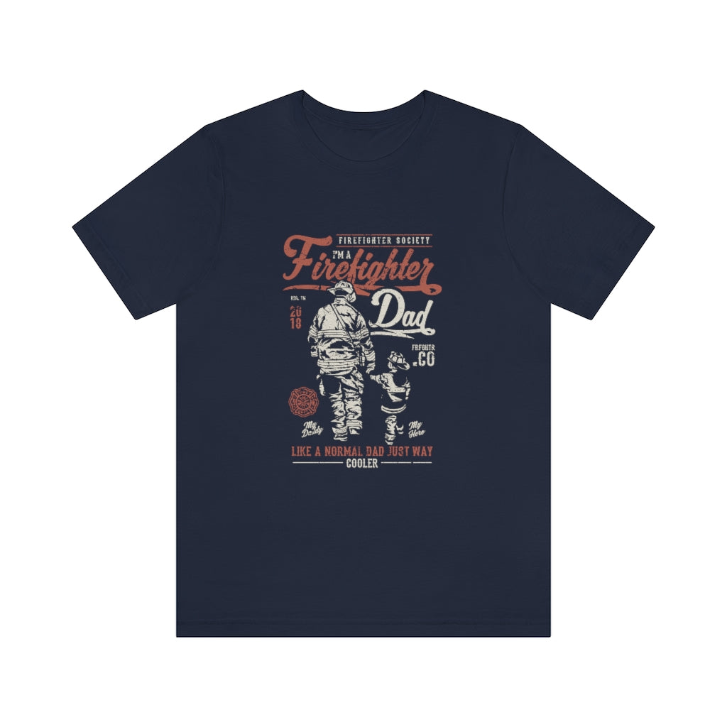 Firefighter Dad Unisex Jersey Short Sleeve Tee - coonhoundin