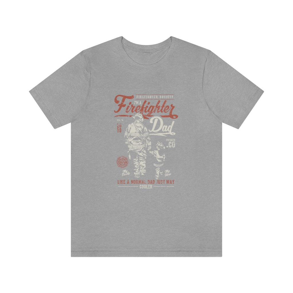 Firefighter Dad Unisex Jersey Short Sleeve Tee - coonhoundin